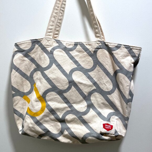 Uniqlo x Emigre Fonts collaboration cotton tote bag (from 2014) - Picture 1 of 2